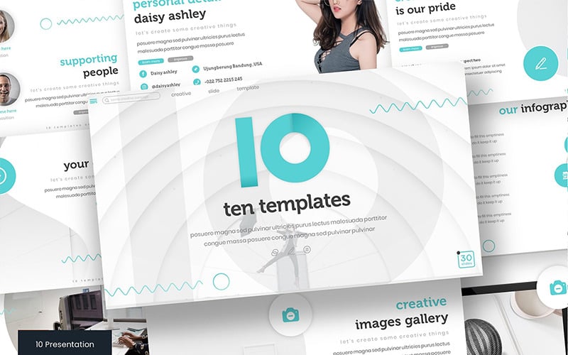 ten powerpoint template original
