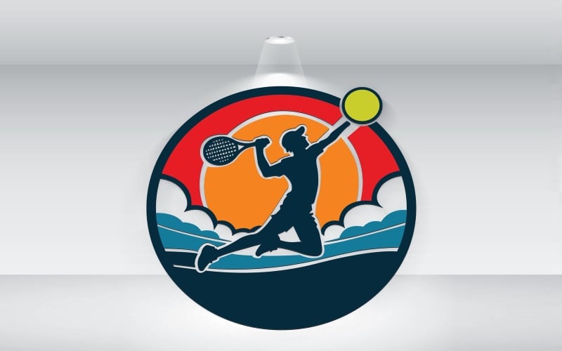 tennis logo template vector format original