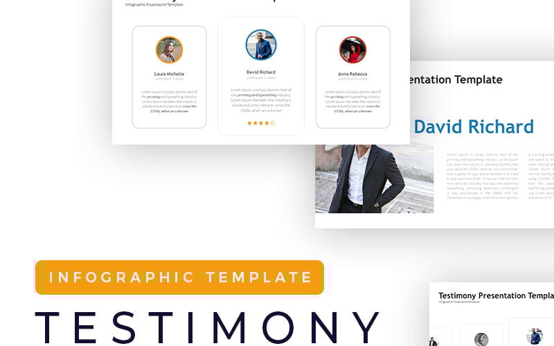 testimony infographic powerpoint template original