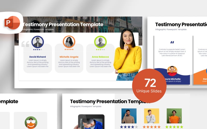 testimony infographic presentation template original