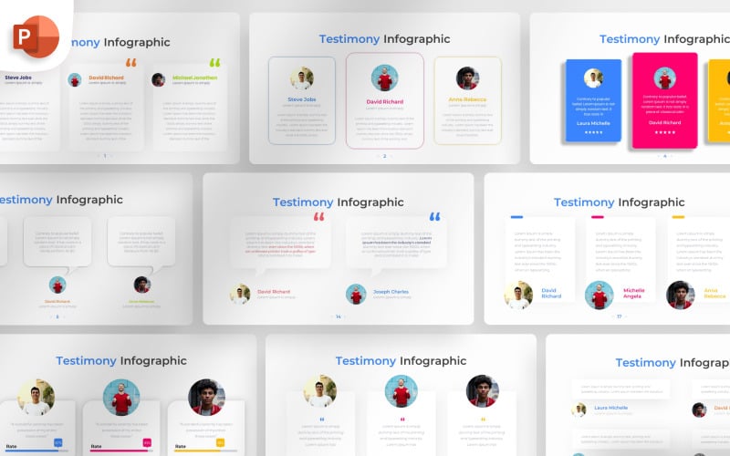 testimony powerpoint infographic template original