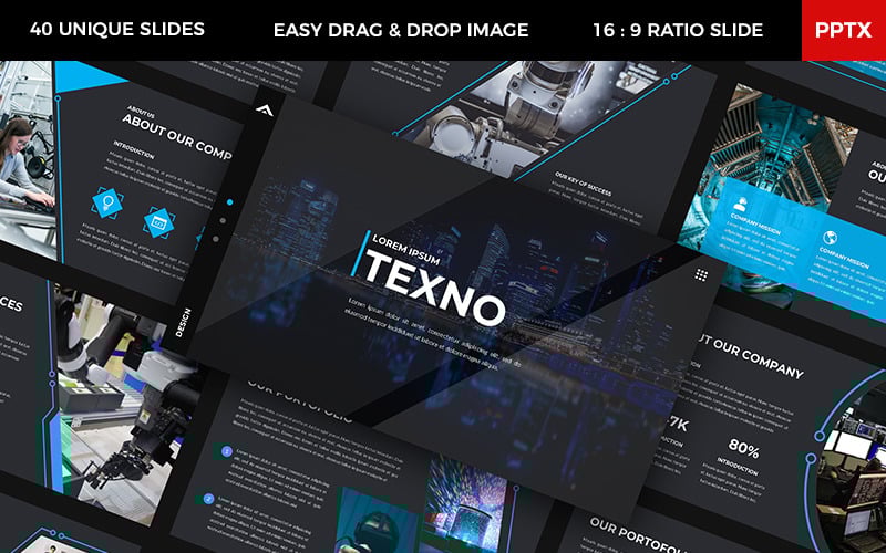 texno technology powerpoint template original