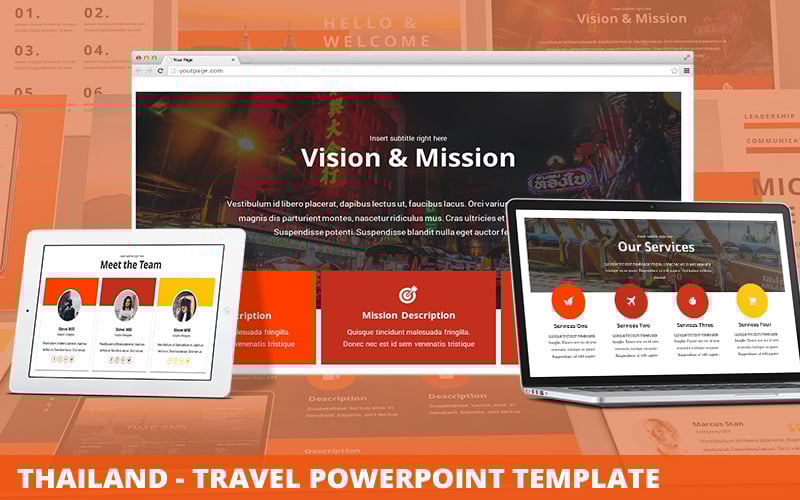 thailand travel powerpoint template original