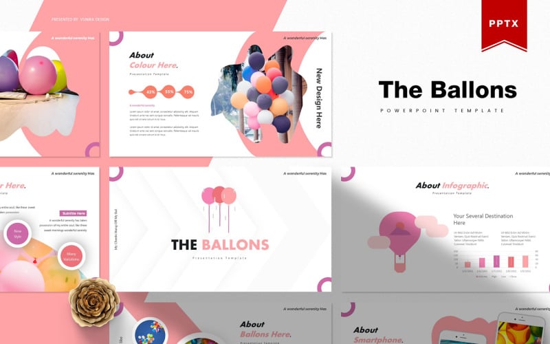 the ballons powerpoint template original