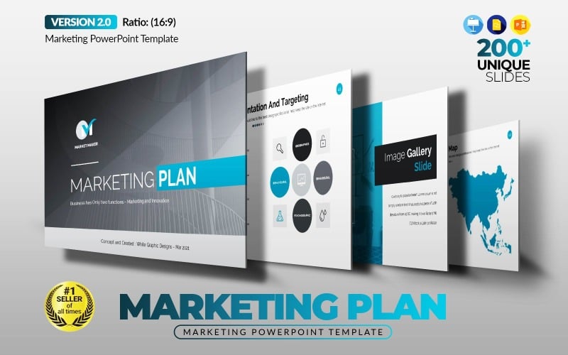 the best marketing plan powerpoint template original