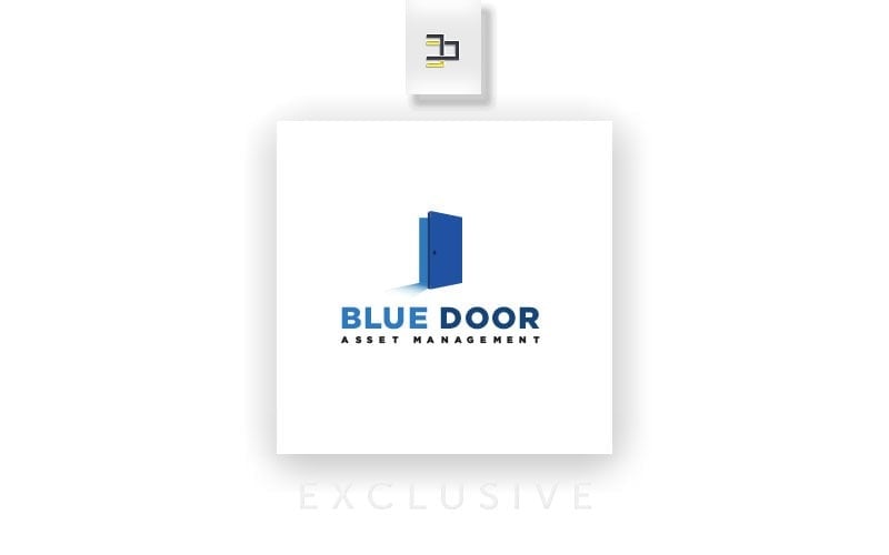 the blue door logo template original