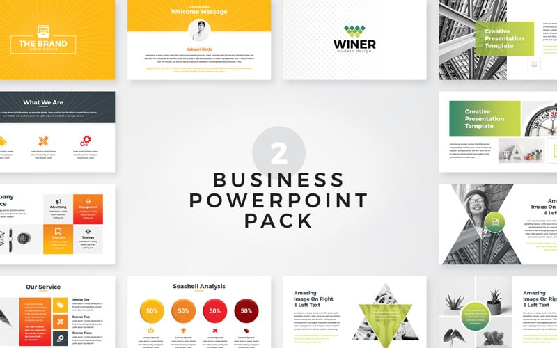 the brand business presentation powerpoint template original