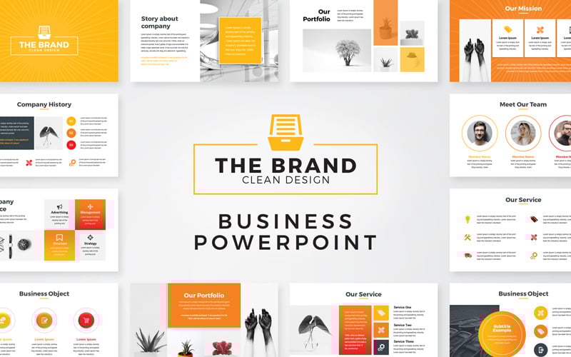 the brand powerpoint template original