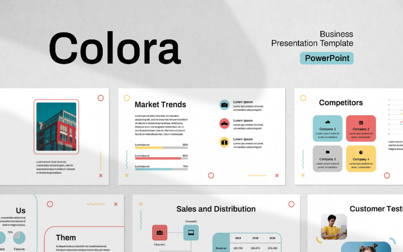 the business presentation powerpoint template original