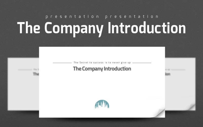 the company introduction powerpoint template original