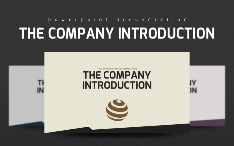 the company introduction powerpoint template original
