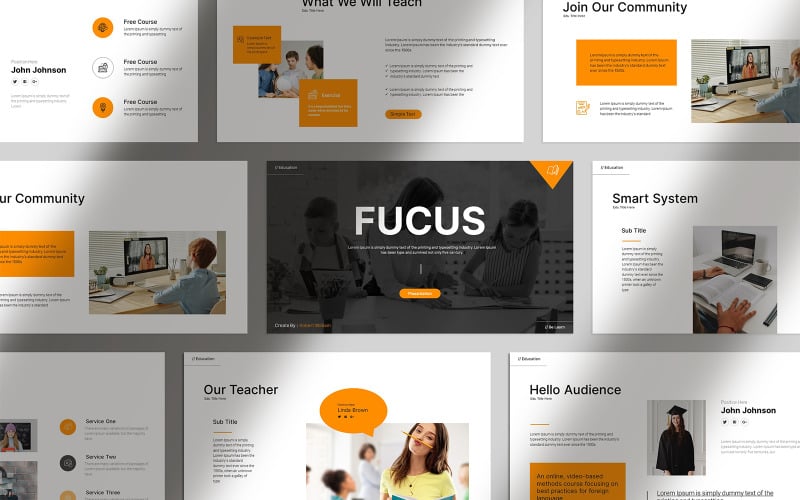the education presentation template layout original