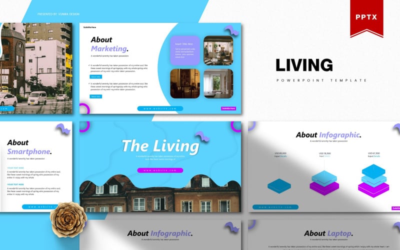 the living powerpoint template original