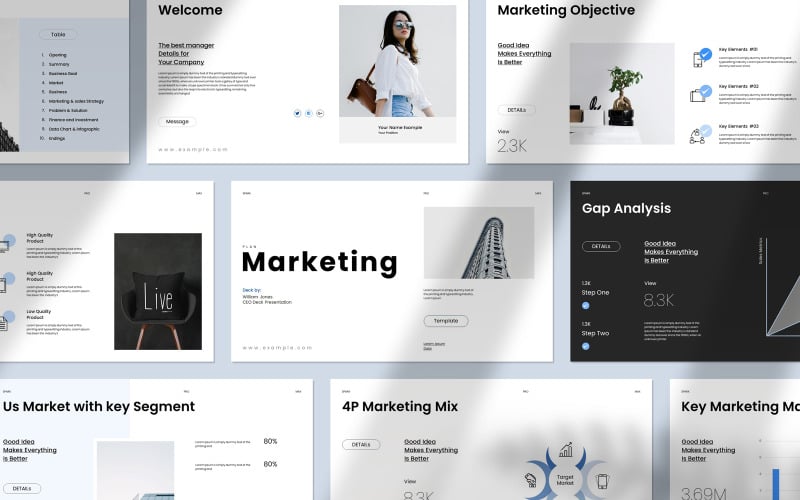 the marketing plan powerpoint presentation original