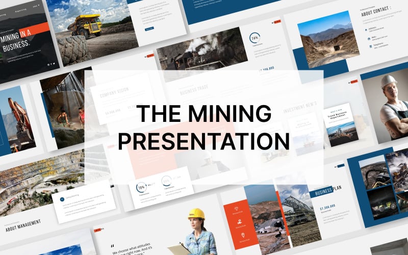 the mining powerpoint presentation template original