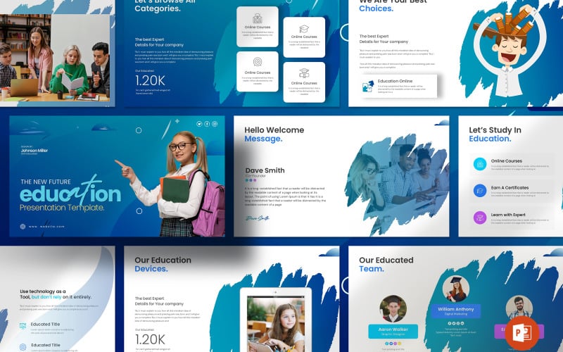 the new future education presentation template original
