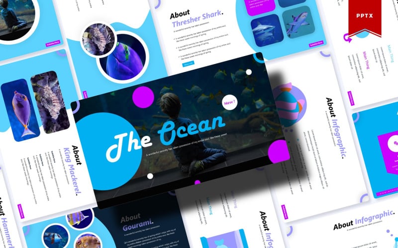 the ocean powerpoint template original