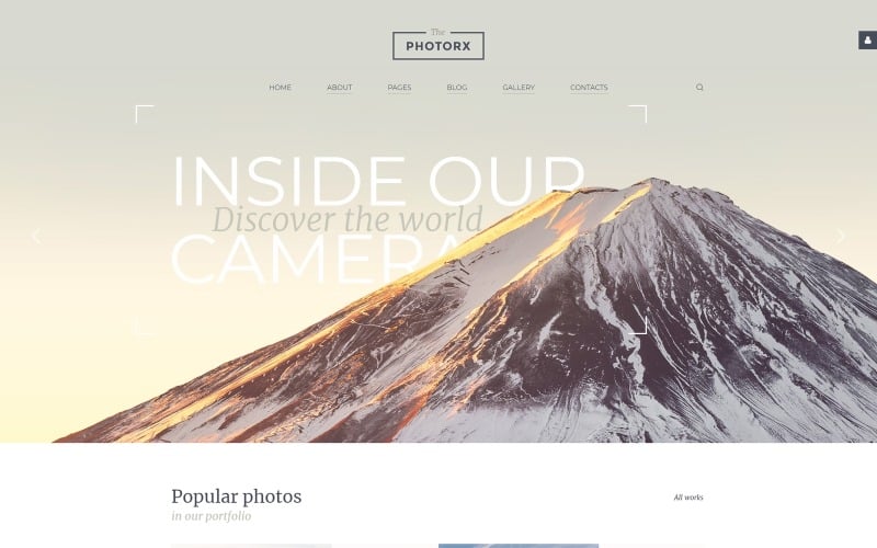 the photorx photo studio clean functional joomla template original