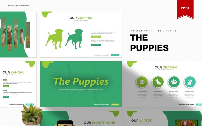 the puppies powerpoint template original
