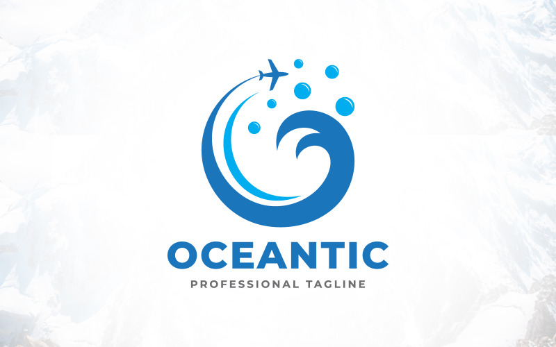 the tourist tourism ocean travel logo design original