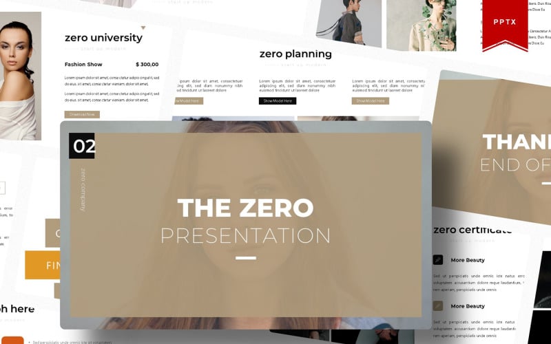 the zero powerpoint template original