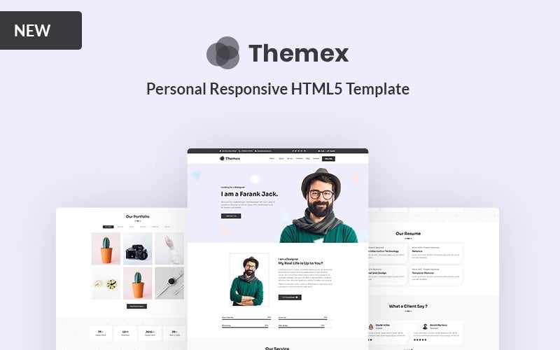themex personal responsive landing page template original