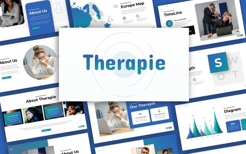therapie mental health presentation powerpoint template original