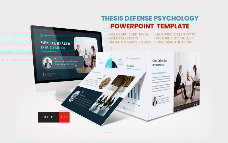 thesis defense psychology powerpoint template original