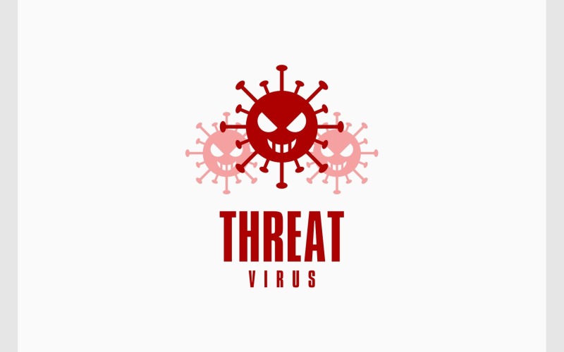 threat virus infection medical logo original