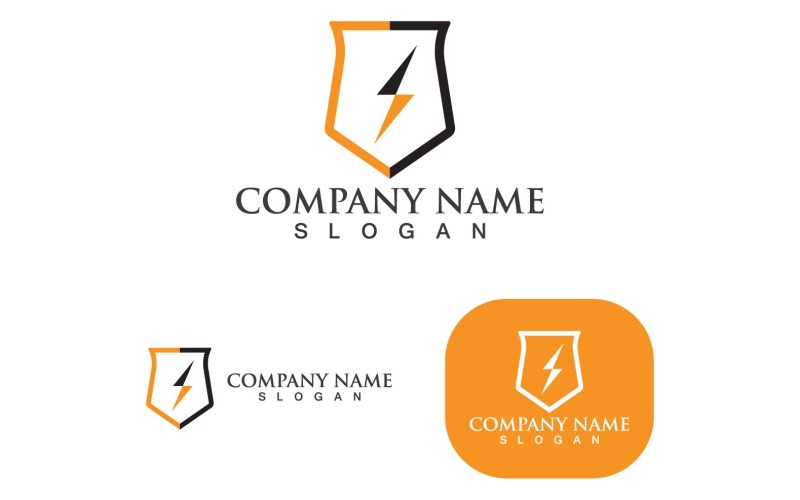 thunderbolt flash logo and symbol v original