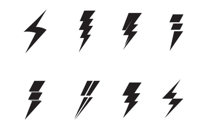 thunderbolt logo aand symbol vector v original
