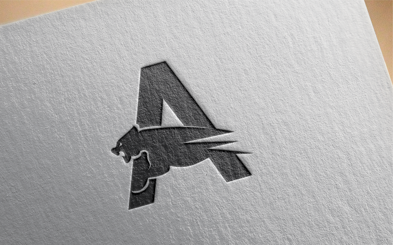 tiger letter a logo template original