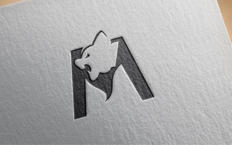 tiger letter m logo template original