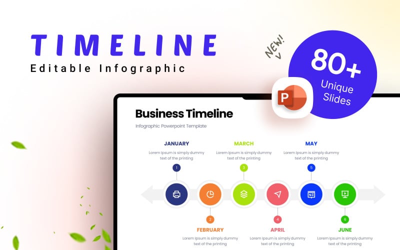 timeline business infographic presentation template original