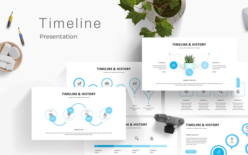 timeline history presentation powerpoint template original