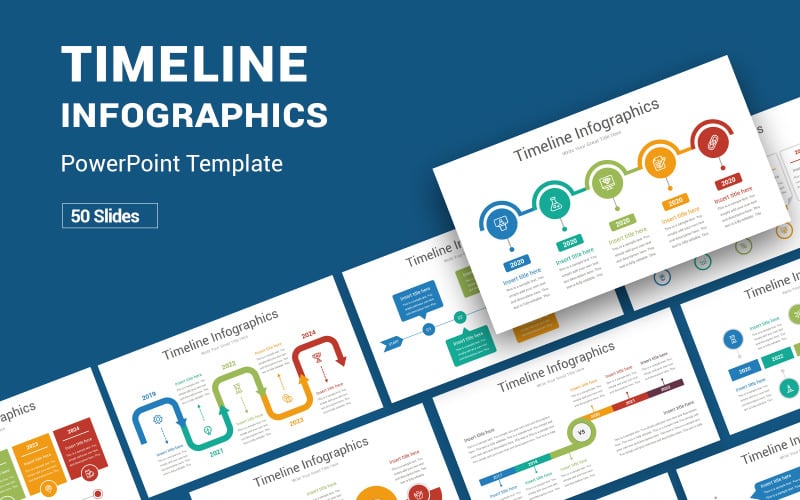 timeline infographic powerpoint template original