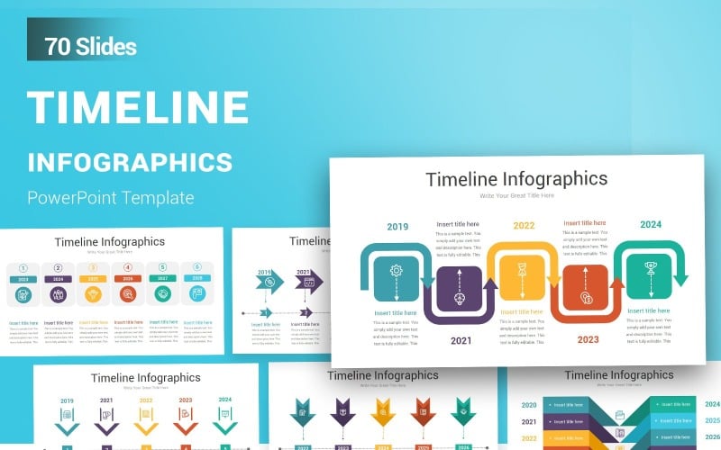 timeline infographic powerpoint template original