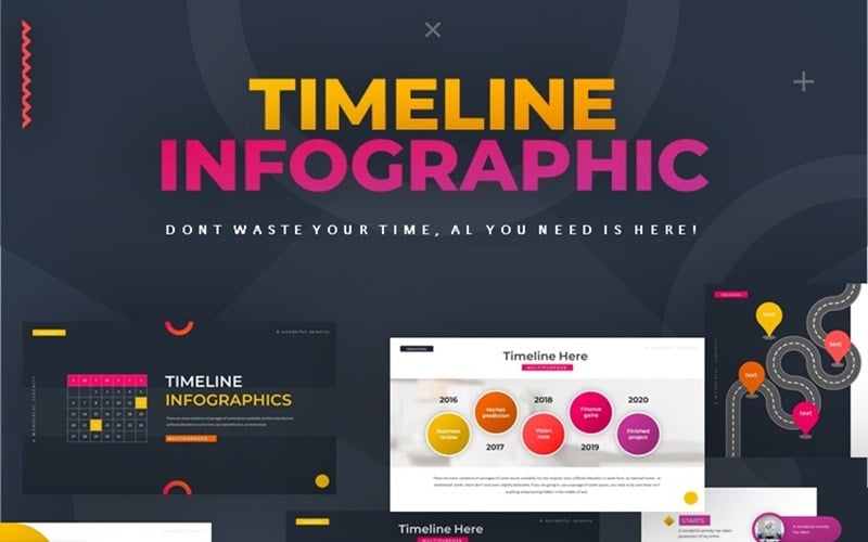 timeline infographic powerpoint template original