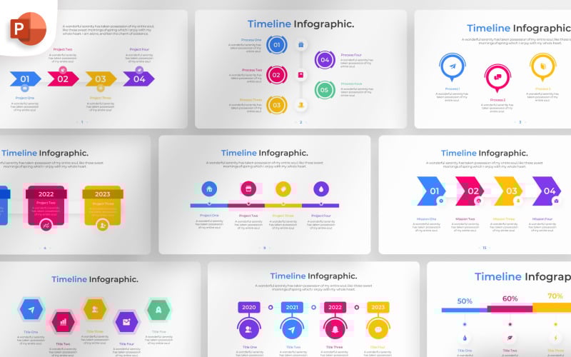 timeline powerpoint infographic template original