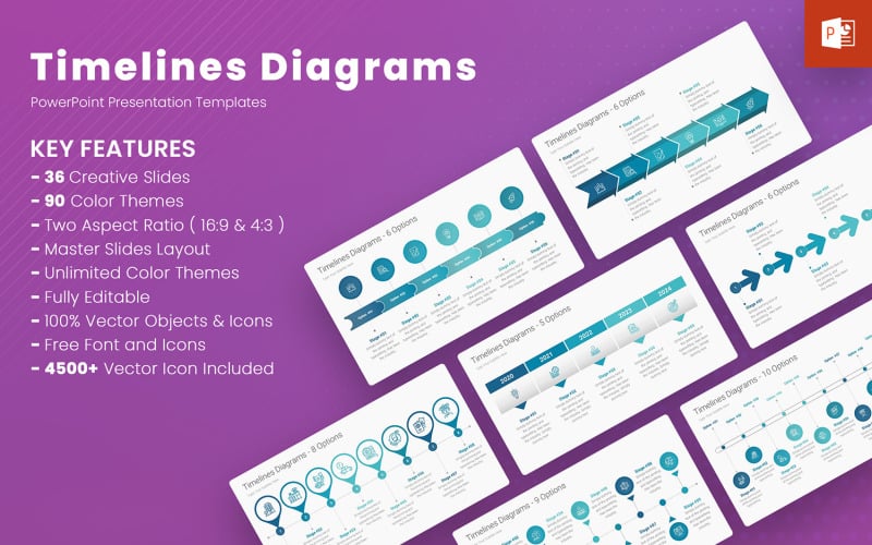 timelines diagrams powerpoint templates original