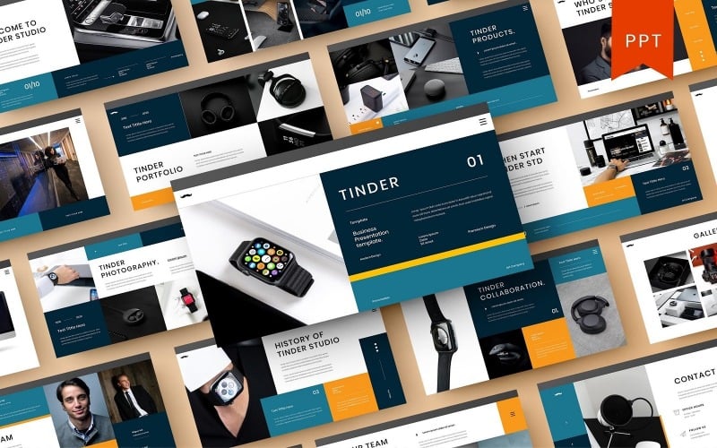 tinder business powerpoint template original