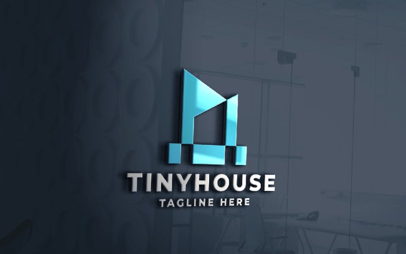 tiny house pro logo template original
