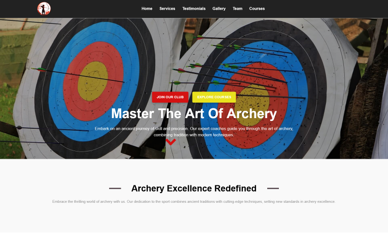 tisharcheryhtml archery html template original