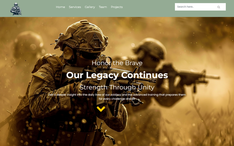 tisharmyhtml army html template original