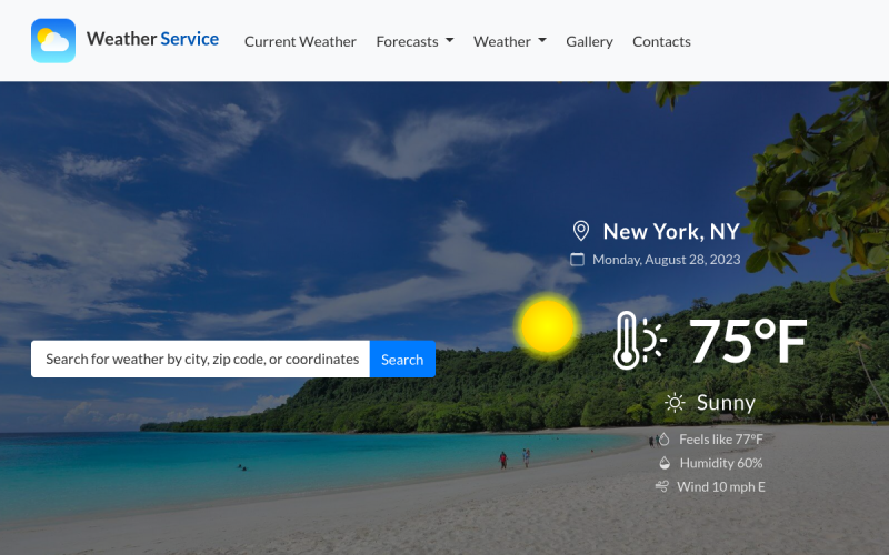 tishweatherhtml weather forecast html template original