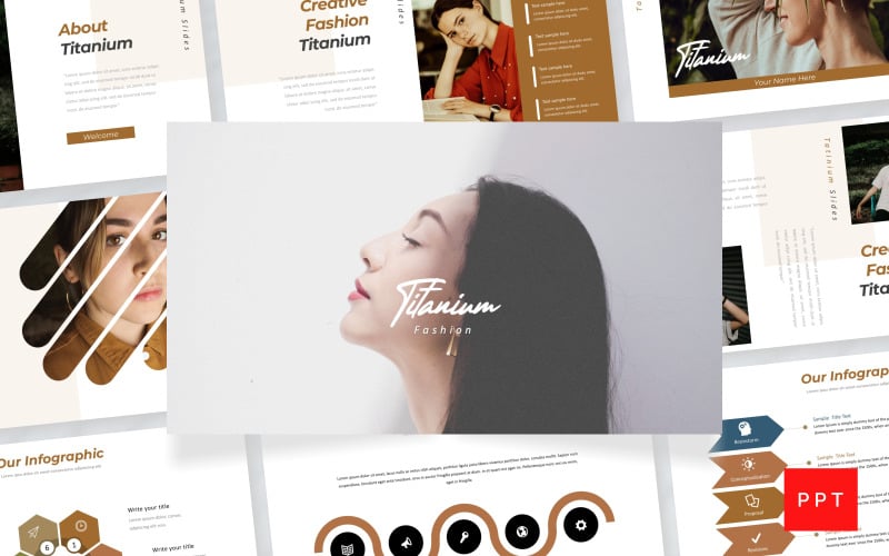 titanium fashion powerpoint template original