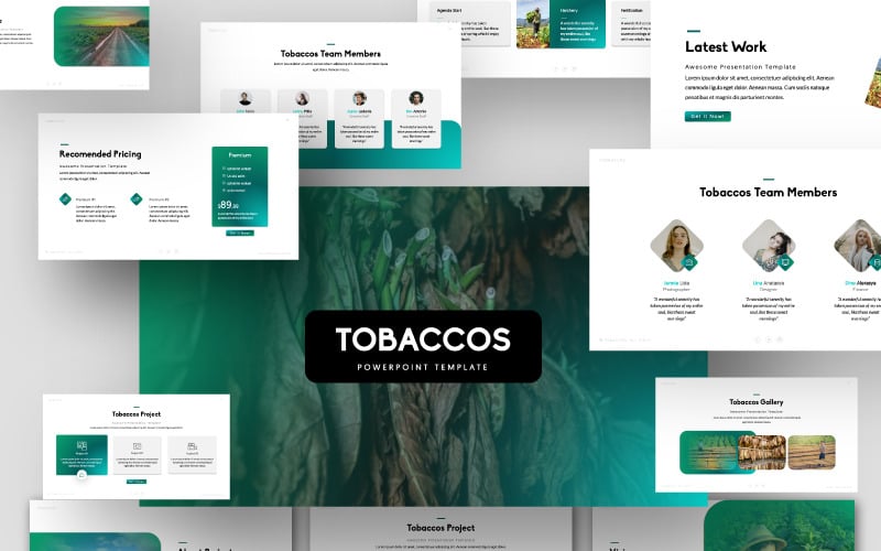 tobaccos powerpoint template original