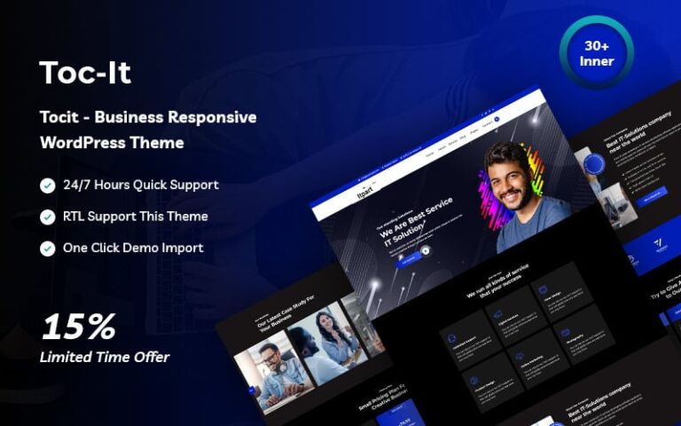 tocit business responsive wordpress theme original