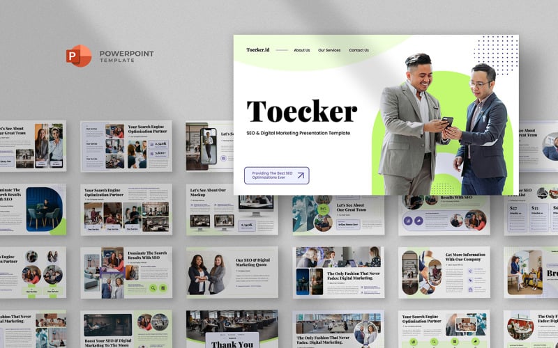 toecker seo amp digital marketing powerpoint template original