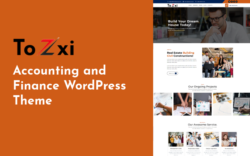 toexi accounting and finance wordpress theme original